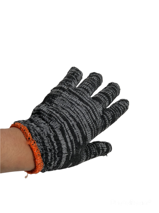 ถุงมือผ้าทอ-บรรจุ1โหล-12คู่-ราคาถูก-เกรดเออย่างหนา-ถุงมือผ้าฝ้าย-ถุงมือทำงาน-ถุงมือยกของ-ถุงมือก่อสร้าง-ถุงมืออเนกประสง-สีขาว-สีเทา