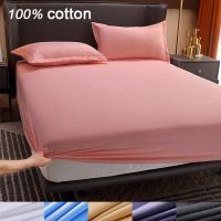 100 Cotton Fitted Sheet with Elastic Bands Non Slip Adjustable Mattress Covers for Single Double King Queen Bed,140160200cm