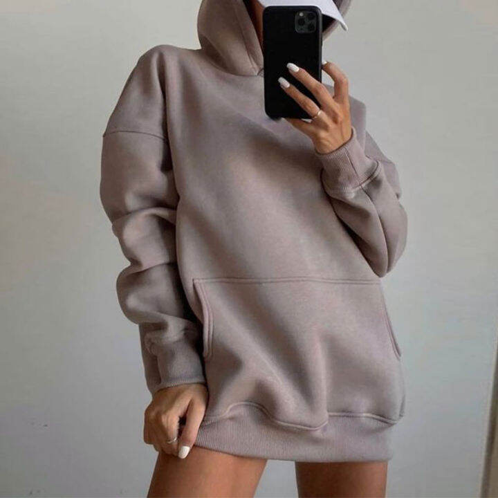 women-green-casual-fashion-solid-color-pullover-hoodies-autumn-winter-female-oversized-long-sleeve-retro-jumper-sweatshirt-2021