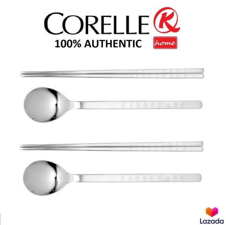 CORELLE Coordinates Spoon & Chopsticks 2 Piece Set (Seed) Lazada PH