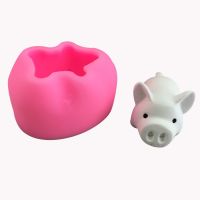 【CW】 Pig Silicone Mold Plaster Decoration Mousse
