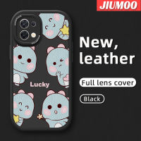 เคส JIUMOO สำหรับ OPPO Reno 8 5G Reno 8 Pro 5G เคสไดโนเสาร์น้อยน่ารักทันสมัยเคสใส่โทรศัพท์หนังดีไซน์ใหม่ซิลิโคนนิ่มเคสมือถือกันกระแทกป้องกันการตกหล่นพร้อมเคสป้องกันกล้องเลนส์คลุมทั้งหมด