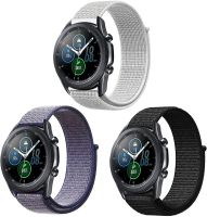 สายนาฬิกาไนลอนนิ่ม22มม. สำหรับ Galaxy Watch 46มม./เกียร์ S3ด้านหน้า/คลาสสิคสายรัดข้อมือสำหรับเล่นกีฬาสายข้อมือสำหรับเปลี่ยน