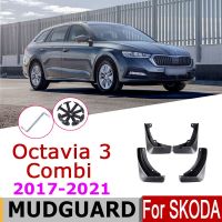 Car Mudflap Fender For Skoda Octavia 3 Combi Estate Wagon 2017-2021 2020 Over Mud Flaps Guard Splash Flap Mudguard Essories