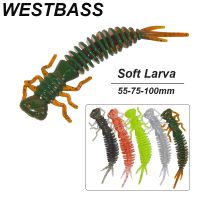 【hot】▬✼  WESTBASS Soft Bait 55-75-100mm Silicone Fishing Artificial Worm Vivid Swimbait Rubber Wobbler Trolling Isca Pesca