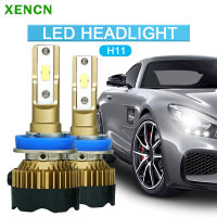 XENCN หลอดไฟ LED H11 12V 38W ไฟหน้าสว่างมาก6000K ไฟตัดหมอกอัตโนมัติแสงสีขาวหลอดไฟ Led ท่อทองแดงคู่2ชิ้น *