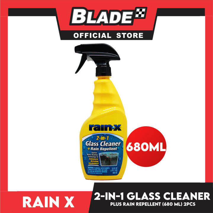 RainX 2 In 1 Glass Cleaner With Rain Repellent Trigger 680ml Enhance Driving Visibility Lazada PH