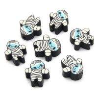 【CW】❈  20/50/100pcs Cartoon Mummies Clay Loose Spacer Beads Polymer Jewelry Making Diy Accessorie