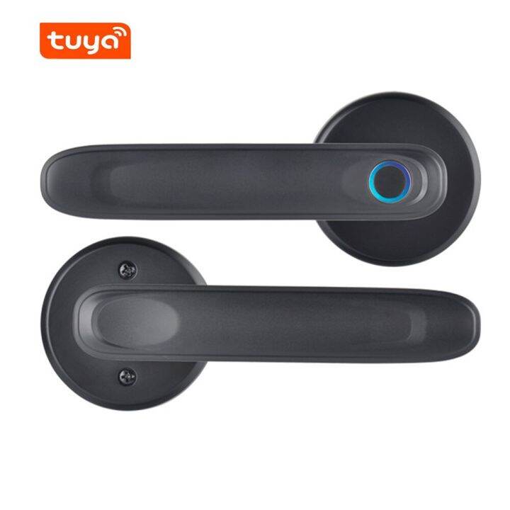 Tuya Biometric Fingerprint Smart Door Lock Bluetooth APP Remote Control Unlocking Keyless Lock