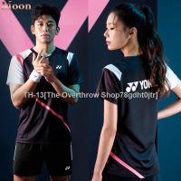 ❁❏ 2023 YONEX Badminton suit mens and womens match shirt fast-dry fashion sportswear Black(M-4XL)