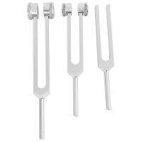 3 Pcs Aluminum Sensory Tuning Forks C128 256 512 Violin Tuner Hammer Healing Sound Percussion Instrument Part Musical Instrument