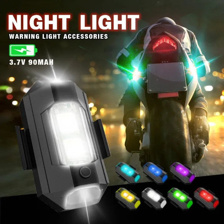 Motorcycle Airplane Light, Rechargeable LED Bicycle Rear Warning Light ...