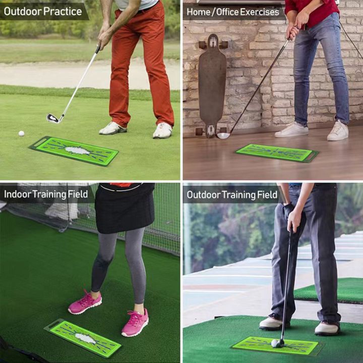 golf-swing-mat-hitting-batting-direction-mark-golf-hitting-mat-analysis-correct-your-swing-path-golf-practice-grass-mat