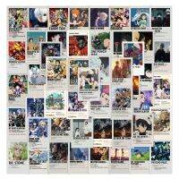 Classical Japan Anime NARUTO ONEPIECE Black &amp; White Mixed Magazine Mini Poster สติ๊กเกอร์ 50Pcs Cartoon