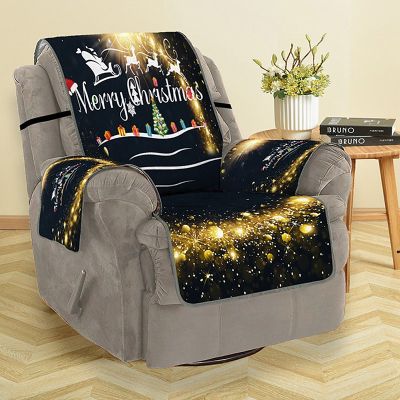 2021Christmas Sofa Cover 3D Digital Printed Slipcovers Santa Claus Couch Cover for Living Room 123 Seater Armchair Protector