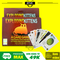 Bài Mèo Nổ Exploding kittens 56 Lá Giấy Cứng - Bộ Bài Mèo Nổ, Boardgame, Đồ Chơi Trẻ Em BFUN thumbnail