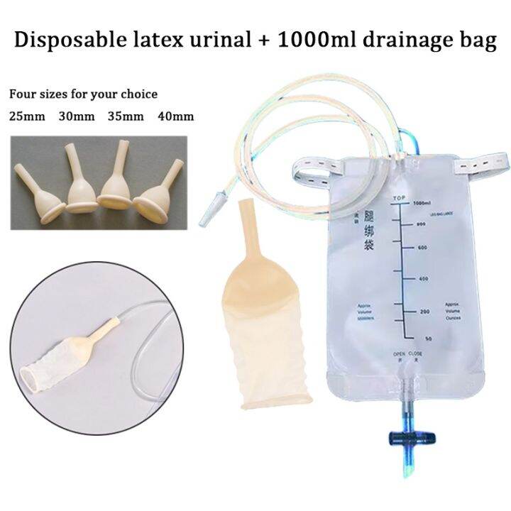 Reusable Medical Latex Sleeve Type Urine Bag Male Drainage Catheter Bag