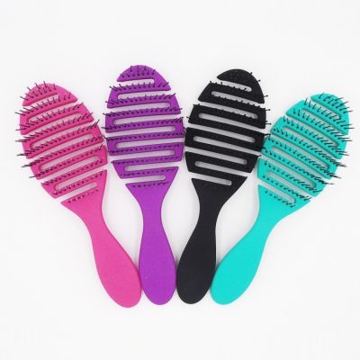 【CC】 Hair Brushes Combs Detangling Wet Massage Comb Curly Hairdressing Accessories 4 Colors