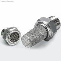 ▬┇ 304 stainless steel pneumatic connector muffler thread 1/8 1/4 3/8 1/2 muffler accessories noise filter throttle muffler