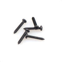 500pcs M3 Carbon Steel Black PA Cross Round Head Phillips Tapping Screws Set Carbon Steel Laptop Computer Screw Kit DIN7981