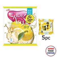 YUKIGUNI AGURI KONJAC JELLY YUZU 5PC (18262) เจลลี่ กลิ่นส้มยูซุ ขนมญี่ปุ่น JAPANESE JELLY  มีเก็บเงินปลายทาง