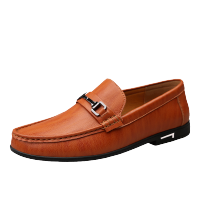 ใหม่ล่าสุดผู้ชายรองเท้าสบายๆ Breathable ของแท้รองเท้าหนังผู้ชายแบนผู้ชาย Loafers Slip-On รองเท้าหนังนิ่มรองเท้าขับรถฤดูร้อน