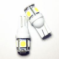 2X T10 LED W5W Bulb 5SMD LED White Blue Red Yellow Green car led Lights 5050 194 168 bulbs LampsSuper Bright wedge Lights 12V