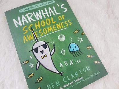 Narwhals School of Awesomeness (A Narwhal and Jelly Book, Book 6) ปกแข็ง Hard Cover หนังสือใหม่ พร้อมส่ง English by Ben Clanton 9780735262546