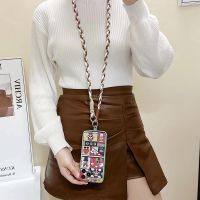 Colorful Braided Mobile Phone Lanyard Handmade Diagonal Lanyard Bag Braided Nylon Sling Chain Anti-loss Mobile Phone Lanyard