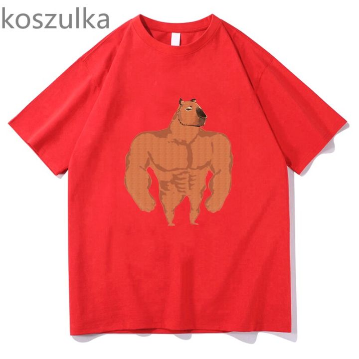 muscle-capybara-t-men-women-hip-hop-tshirt-print-graphics-tshirt-harajuku-hip-tee-for-male-clothing-streetwear