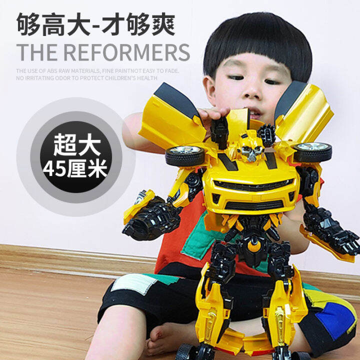 Transformers toys 5 Bumblebee Optimus Prime Car Super Robot Hand Model