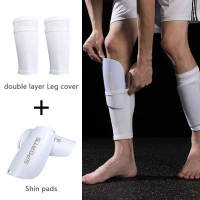1 Set With Pockets Football Professional Leg Cover Sports Football Shin Pads Support Leg Cover Football Socks