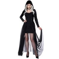 Zombie Witch Costume Devil Vampire Cosplay Uniform Black Dress Halloween Costume Womens 2023 Novelty Costumes