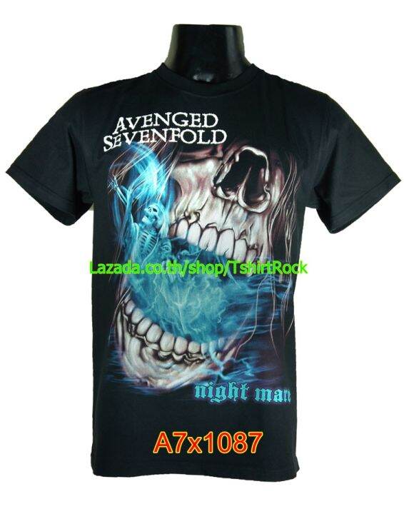 เสื้อวง-avenged-sevenfold-อะเว็นจด์เซเวนโฟลด์-a7x-ไซส์ยุโรป-เสื้อยืดวงดนตรีร็อค-เสื้อวงวินเทจ90s