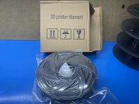 Filament ABS 1kg 1.75mm เส้นพลาสติก3D 1.75mm  สีดำ ทดสอบใช้งานจริงแล้ว คุณภาพดี ABS แท้เข้าตู้ไม่นิ่ม ไม่เละ พร้อมส่ง!!รับประกันคุณภาพ