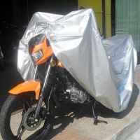 Silver Breathable Motorcycle Cover Weatherproof Cruiser UV Rain Dust Proof Outdoor Motorcycle Bike Moped Scooter Covers