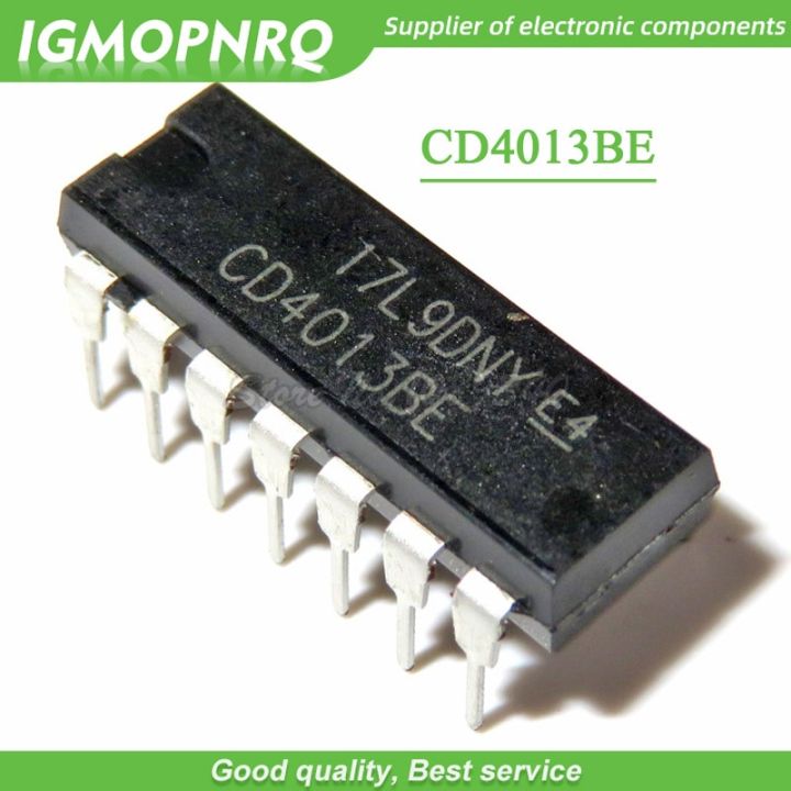 10pcs/lot CD4013BE CD4013 DIP 14 IC Preset and Reset Trigger / Logic Chip New Original