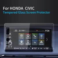 สำหรับ Honda CIVIC Screen 2023คอนโซลกลางแดชบอร์ดกระจกเทมเปอร์ฟิล์มป้องกันป้องกันเนวิเกเตอร์2022