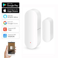 Tuya Smart WiFi Door Sensor เครื่องตรวจจับเปิดปิดประตูอัจฉริยะ Wifi Window Sensor Smartlife APP ทำงานร่วมกับ Home Alexa