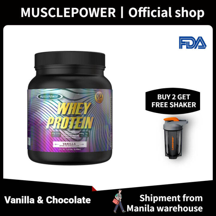 MUSCLEPOWER WHEY PROTEIN Gold Standard 100 Whey Protein Powder 1lb5lb