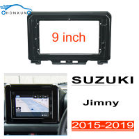 HonxunสำหรับSUZUKI Jimny 2015-2019 9นิ้วรถวิทยุกรอบหัวFascia 2dinสเตอริโอผู้เล่นปลอกFace Bracket Dash