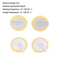 2PCS/LOT LIR2032 2032 3.6V button battery rechargeable lithium battery with soldering feet USB Hubs