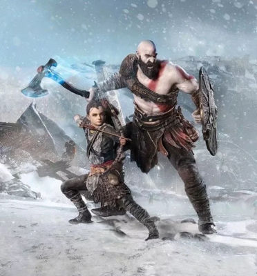 เทพแห่งสงครามเกมคลาสสิค PS4 Kratos Atreus ตุ๊กตาขยับแขนขาได้พ่อและลูกชายของสะสม PVC โมเดลของเล่นตุ๊กตาของขวัญวันเกิด