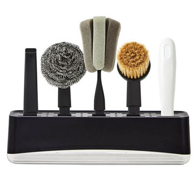 Pot Brushes Sisal Long Handle Kitchen Cleaning Brush Bamboo Kitchen Scrub Dishwashing Brush Set