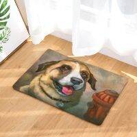 Hongbo Doormat Carpets Oil Painting Dog Print Mats Floor Kitchen Bathroom Rugs 40X60 or 50x80cm