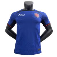 shot goods 【Player Issue】Netherlands-Away Jersey 2022 2023 Blue Men Soccer Shirt High Quality Player Version