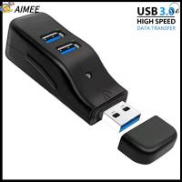 AIMEE มินิมินิ ความเร็วสูงความเร็วสูง มี4พอร์ต Expander U Disk Reader ฮับ USB 3.0 ตัวแยกสัญญาณ