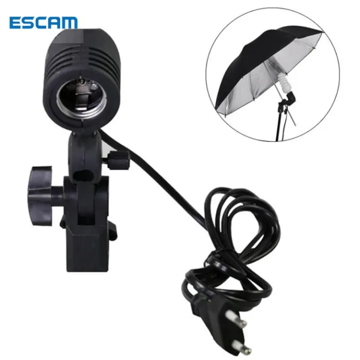 ESCAM E27 Bulb Holder Tripod Universal Screw Umbrella Holder Adapter