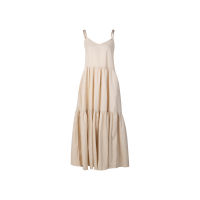 SHU VACATION LONG DRESS - BEIGE #F