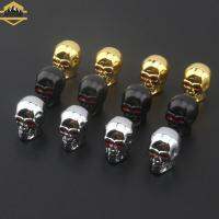 Skull Valve Caps ABS ล้อรถปลั๊กสำหรับโลหะผสมล้อยางวาล์ว Cap Auto วาล์วฝาครอบหัวนมสำหรับรถยนต์รถจักรยานยนต์จักรยาน-ttlg4809